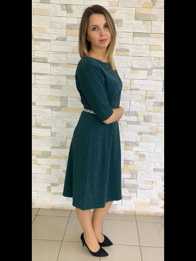 Платье 69-1123 зеленый