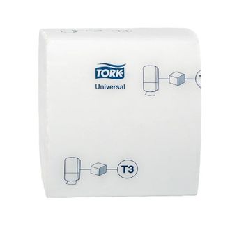 114272 Tork Universal листовая туалетная бумага однослойная T3 белая