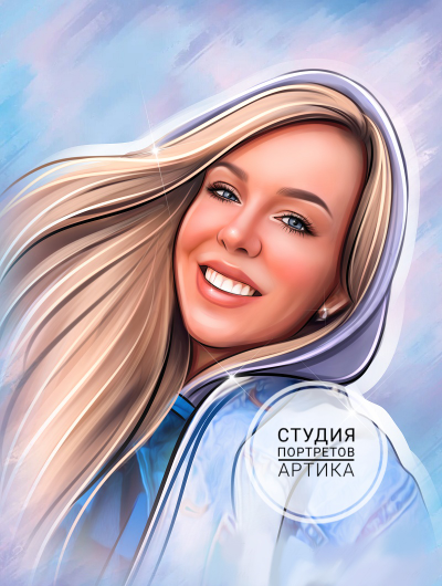 Портрет в Стиле Диджитал 1 Человек