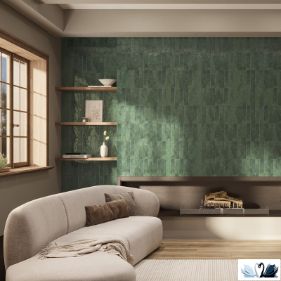 Плитка Creto Magic Green 5,85x24 см настенная