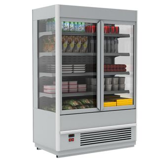 Холодильная горка FC 20-07 VV 1,3-1 (распашные двери, -5…+5 C, 1330x710x1930 мм)