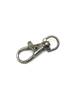 Карабин для сумок, 40*12 мм (под ремень 8 мм) никель