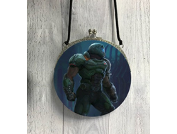 Сумка круглая Doom/ Дум №2