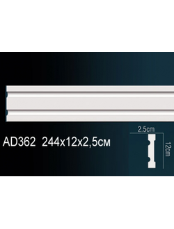 Молдинг гладкий AD362
