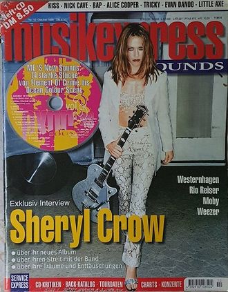 Musikexpress Sounds Magazine October 1996 Sheryl Crow, Иностранные музыкальные журналы, Intpressshop