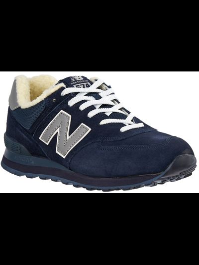 New Balance 574 Navy Blue с мехом
