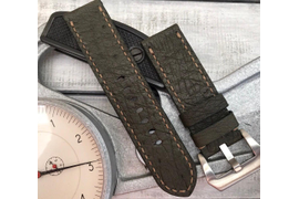 Пошив ремешка из кожи страуса