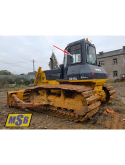 Стекло левое на Shantui sd16