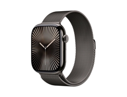 Apple Watch Series 10 46mm Slate Titanium Case with Slate Milanese Loop M/L