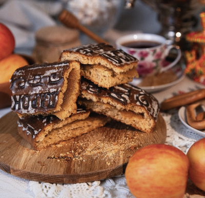 Тульский пряник "Подарок" в коробке с повидлом 500 гр.