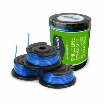 Катушка для триммера Greenworks, двухсторонний выход лески, 3 шт.