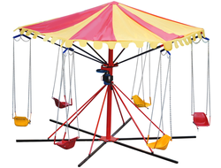 Мобильная цепочная карусель «Ветерок» 6 местная