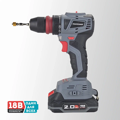 Аккумуляторный бесщеточный шуруповерт PROFIPOWER MKBL-18BM