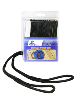 Плетеный шкерт Мореман для кранцев, 9,5 мм x 1,8 м, черный