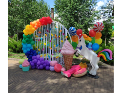 фотозона "радужные карамельки"