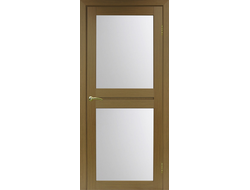 Межкомнатная дверь "Турин-520.212" орех (стекло сатинато)