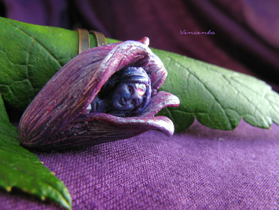 Волшебное кольцо с феей "Ночная Фея (Фея Цветов)" из коллекции необычных украшений Винсенто