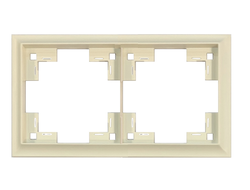 Рамка двойная классик, кремовый сатин Rikett - 35920 MC