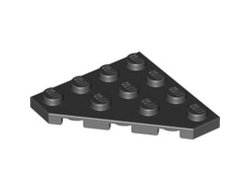 Wedge, Plate 4 x 4 Cut Corner, Black (30503 / 4160025)