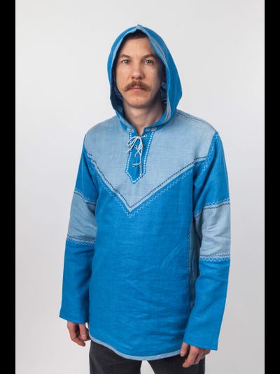 Рубаха с капюшоном "Витязъ" с Алатырем