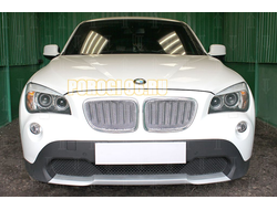 Защита радиатора BMW X1 I E84 2009-2012 (3D) chrome PREMIUM
