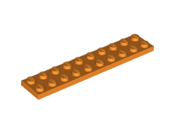 Plate 2 x 10, Orange (3832 / 4118902 / 4195156 / 4497178 / 6264183)