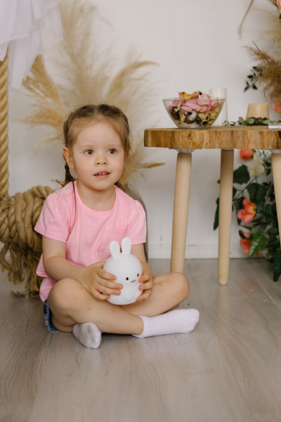 Ночник силиконовый ЗАЙЧИК на аккумуляторе с  пультом