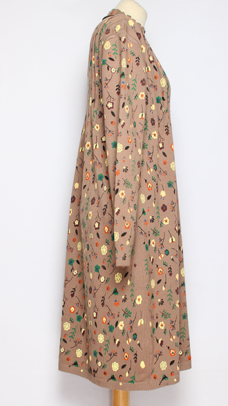 ПЛАТЬЕ БОХО хлопок "ПРОВАНС" бежевое, т.бежевое р.46-54