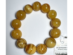 Браслет шары из натурального янтаря