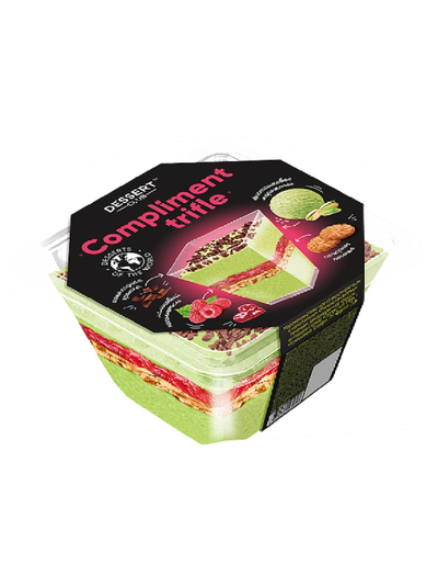 ДЕСЕРТ сливочное мороженое малина-фисташка-печенье, 430 г Compliment Trifle