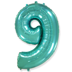 Воздушный шар фольгированный "ЦИФРА 9. ТИФФАНИ"