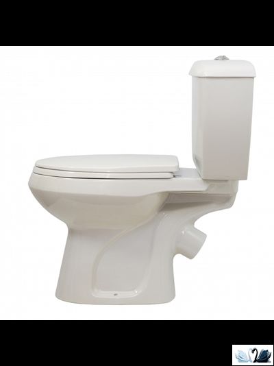 Унитаз напольный Оскольская керамика Элисса Антивсплеск, белый, Стандарт (сиденье арматура УКЛАД)