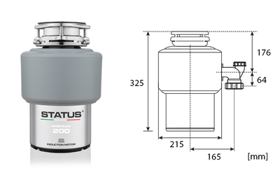 Измельчитель пищевых отходов Status Premium 200