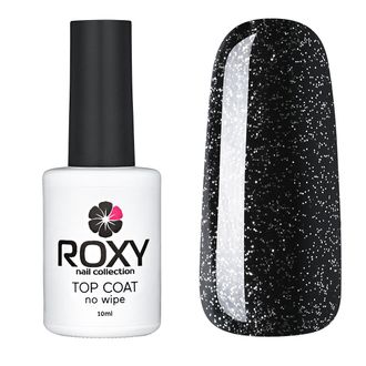 Топ без липкого слоя с серебряным шиммером - TOP COAT no wipe Т07 shine (10 ml)