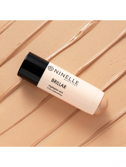 Ninelle Стик-хайлайтер BRILLAR 411 теплый бежевый