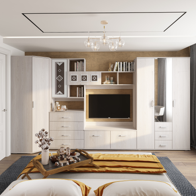 Шкаф угловой Белла ясень белый  (БТС)