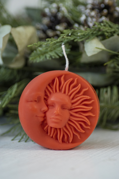 Свеча "Солнце Луна" Алый