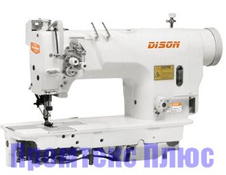 Промышленная 2-х игольная швейная машина  JATI JT-6872-005 (6,4мм) (1/4&quot;) с увеличенными челноками