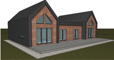 Одноэтажный дом с шестью спальнями 208м² (S67)