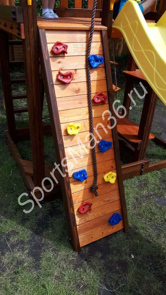ИГРОВОЙ КОМПЛЕКС PERFETTO SPORT "RIMINI" (КАЧЕЛИ ОВАЛ) - скалодром детально