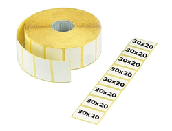 Термоэтикетки для принтера этикеток. Размер 30х20 мм