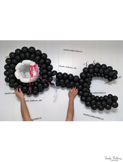 Фигура из шаров "Гаечный ключ и гайка"