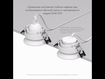 Точечный встраиваемый влагозащищенный светильник Denkirs DK3103-WH