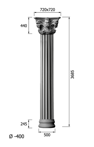 монтажные размеры KLN 400