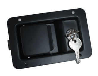 Замок врезной клавишный 140х90 черн. 514