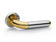 Дверные ручки Morelli Luxury GAVANA COT Цвет - Полированный хром/золото