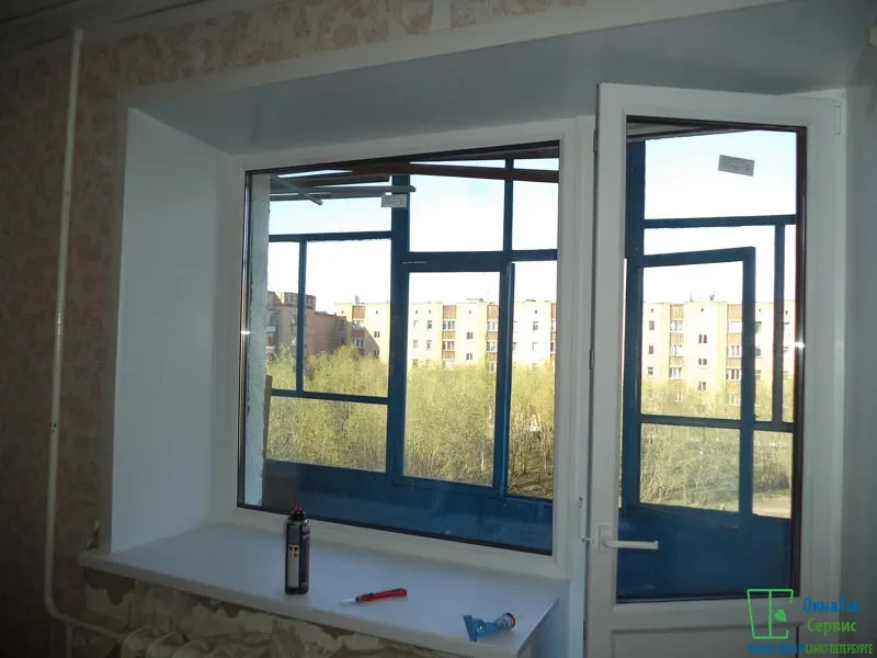 Балконный блок в кирпичном доме