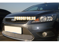 Защита радиатора Ford Focus II рестайлинг 2008-2012 chrome