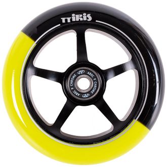 Купить колесо Tech Team Iris (Black/Yellow) 110 для трюковых самокатов в Иркутске