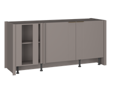 Кухня ФЬЮЖН - Барная стойка БС-185 Волна мокко